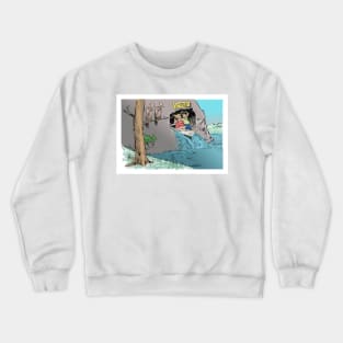 Woooooo! I'm king of the world! Crewneck Sweatshirt